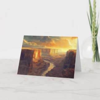 Grand Canyon National Park Vintage Holiday Card