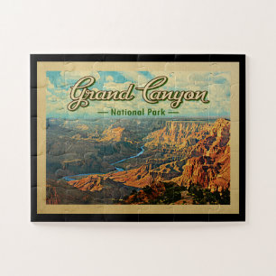 Grand Canyon National Park Vintage Travel Jigsaw Puzzle