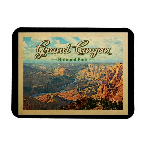 Grand Canyon National Park Vintage Travel Magnet