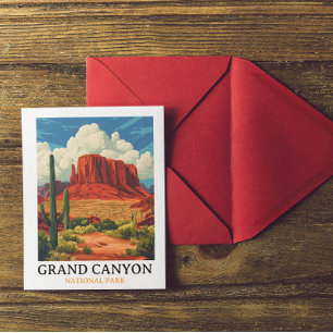 Grand Canyon National Park Vintage Travel Postcard