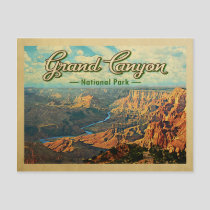 Grand Canyon National Park Vintage Travel Postcard