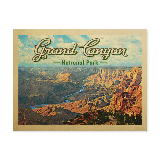 Grand Canyon National Park Vintage Travel Postcard Grand Canyon National Park Vintage Travel Postcard