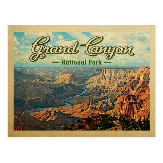 Grand Canyon National Park Vintage Travel Postcard ...