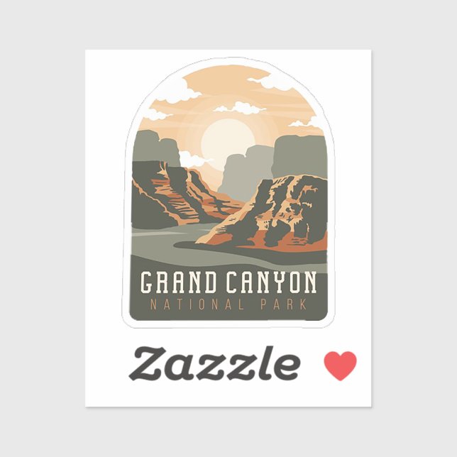 Grand Canyon National Park Vinyl Sticker (Sheet)