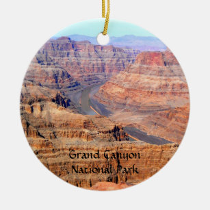New Grand Canyon West National Park Skywalk Brass 3D Christmas Ornament EST 2007 