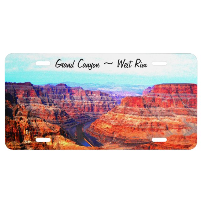 Grand Canyon National Park West Rim License Plate (Front)