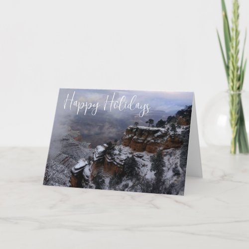 Grand Canyon National Park Winter Happy Holidays Card
