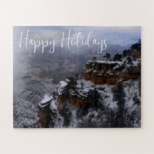 Grand Canyon National Park Winter Happy Holidays Jigsaw Puzzle