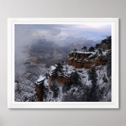 Grand Canyon National Park Winter Weather Framed Art