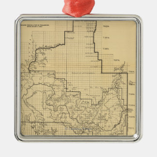 Grand Canyon National ParkPanoramic Map Metal Ornament