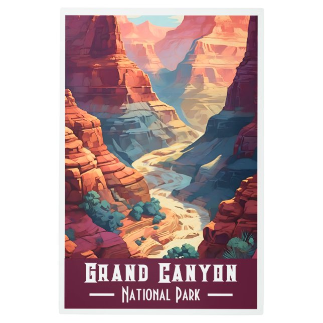 Grand Canyon Nattional Park V-01 Metal Print (Front)