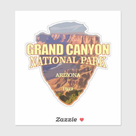 Grand Canyon NP (arrowhead) Sticker | Zazzle.com