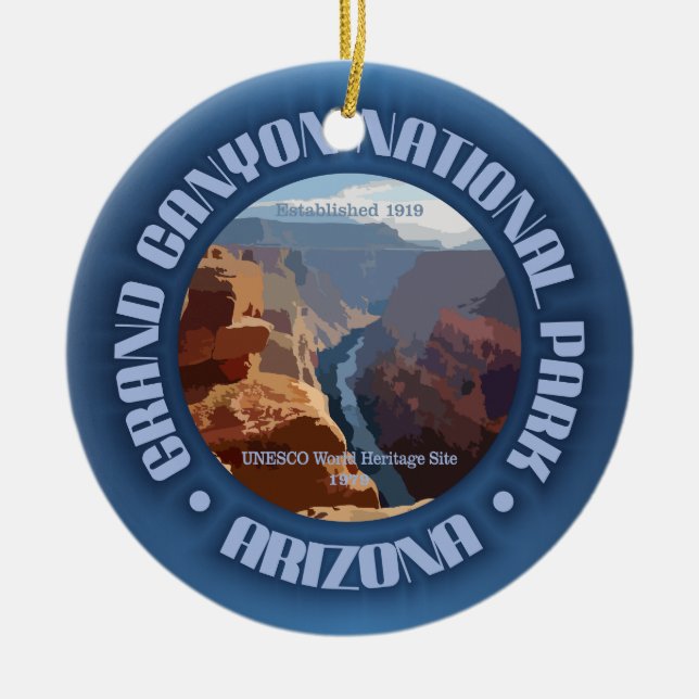 Grand Canyon NP Ceramic Ornament (Front)