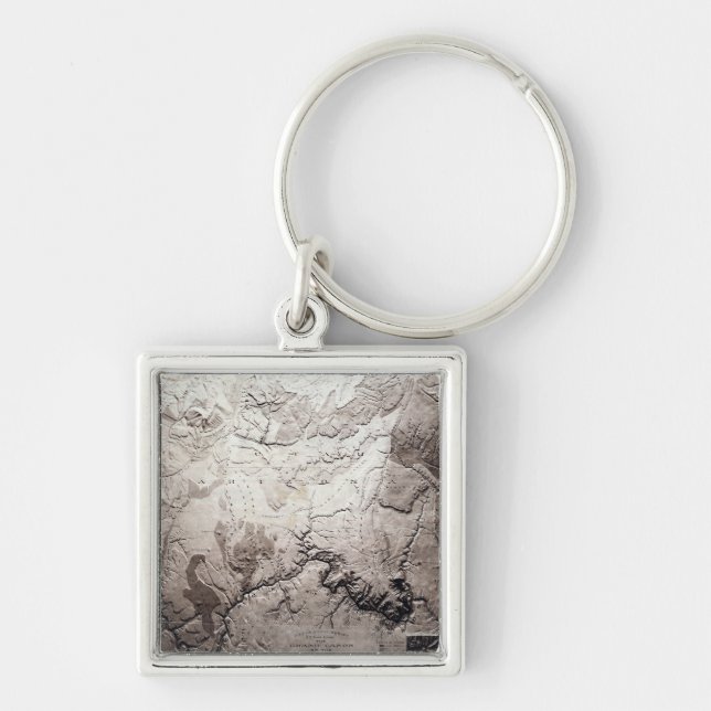 Grand Canyon of Colorado and UtahPanoramic Map Keychain (Front)