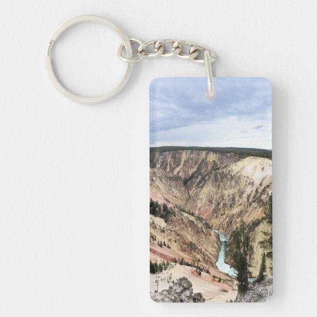 Grand Canyon of the Yellowstone, National Park Keychain (Front)