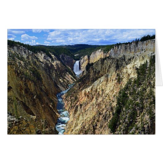 Grand Canyon of the Yellowstone River Cards (Front Horizontal)