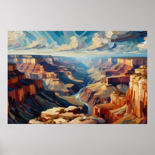 Grand Canyon Oil Painting Poster (Front)