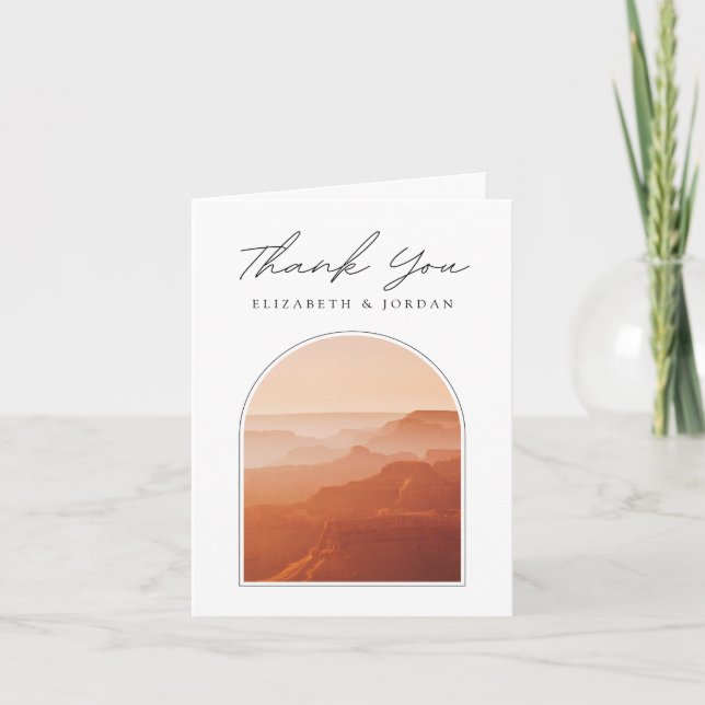 Grand Canyon Photo Blank Thank You Card (Front)