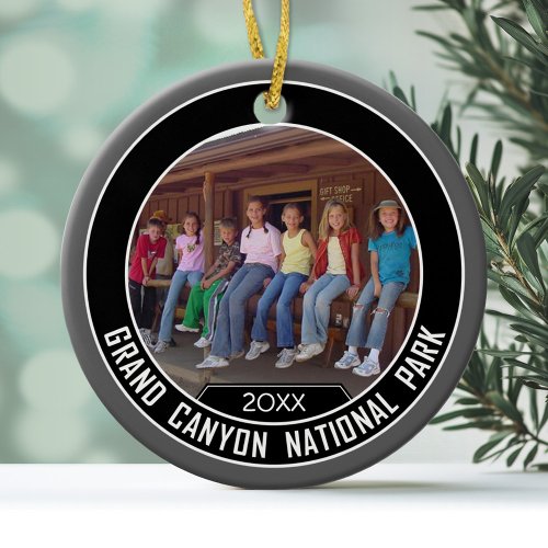 Grand Canyon PHOTO FRAME Souvenir Ceramic Ornament