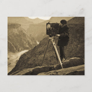 Grand Canyon Photographer Large Movie Camera Postcard