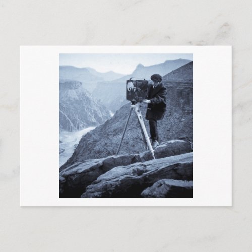Grand Canyon Photographer Large Movie Camera Postcard