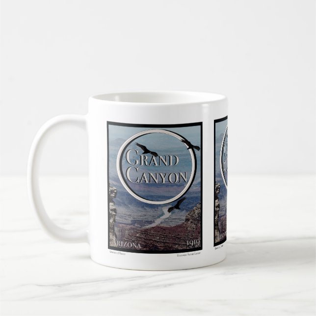 Grand Canyon Poster Coffee Mug (Left)