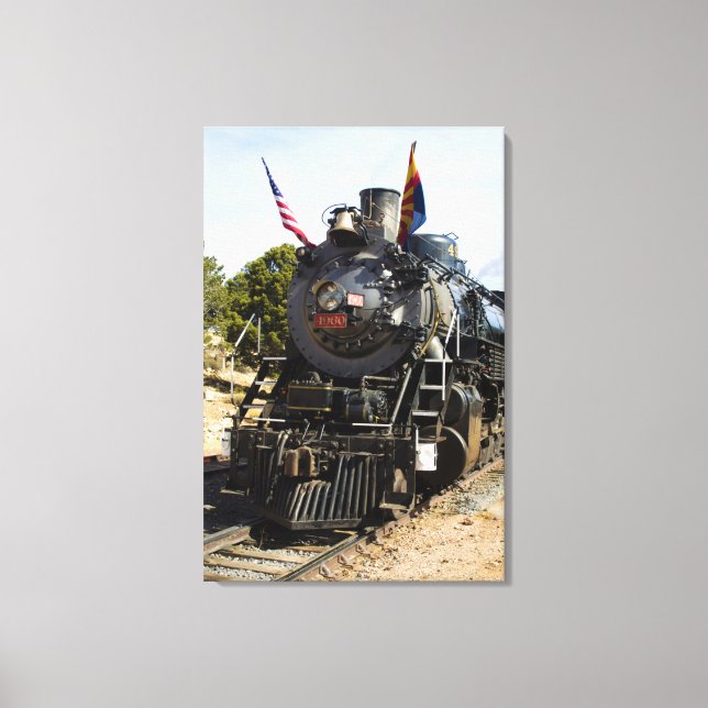 Grand Canyon Railway steam engine 4960 Canvas Print (Front)