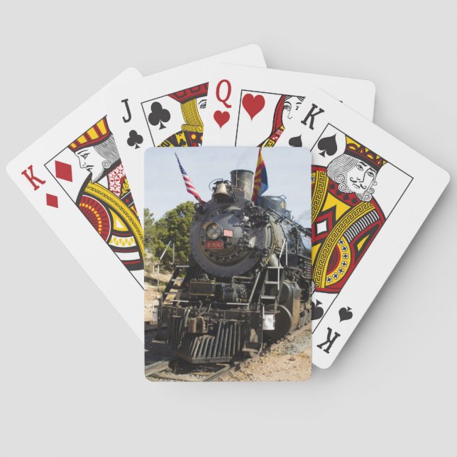 Grand Canyon Railway steam engine 4960 Poker Cards (Back)