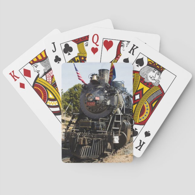 Grand Canyon Railway steam engine 4960 Poker Cards (Back)