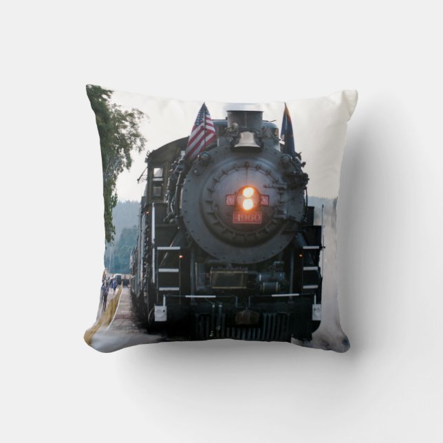 Grand Canyon Railway Throw Pillow (Front)