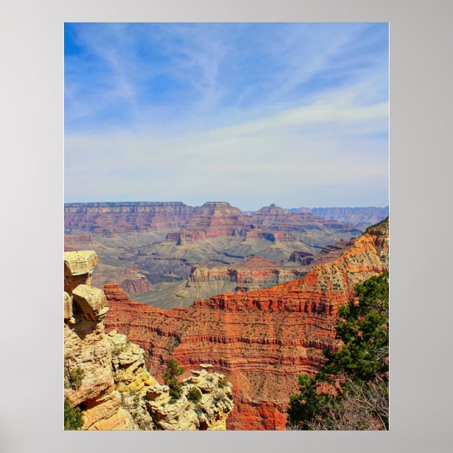 Grand Canyon Red Rock Layers Poster (Front)