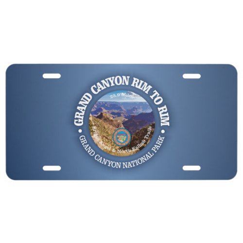 Grand Canyon Rim to Rim rd License Plate