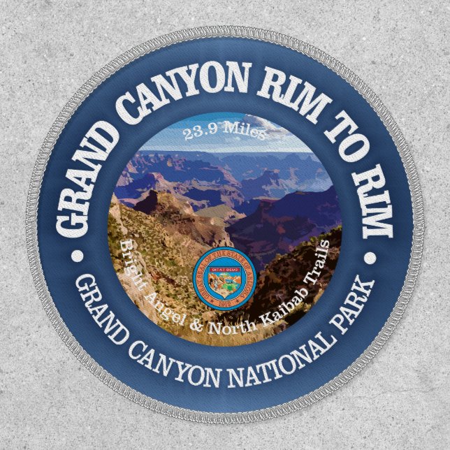 Grand Canyon Rim to Rim (rd) Patch (Front)