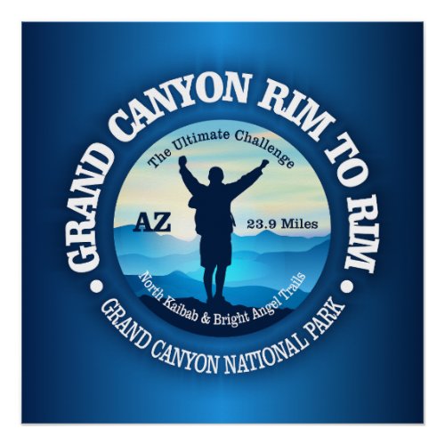 Grand Canyon Rim to Rim V Poster