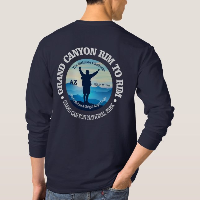 Grand Canyon Rim to Rim (V) T-Shirt (Back)