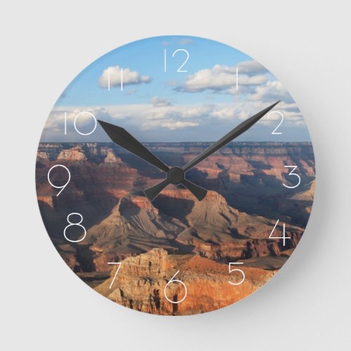 Grand Canyon seen from South Rim in Arizona Round Clock