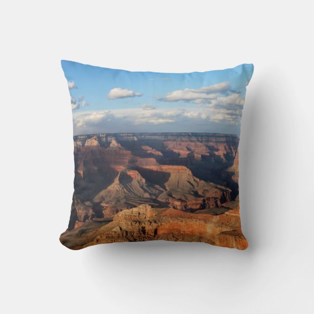 Grand Canyon seen from South Rim in Arizona Throw Pillow (Front)
