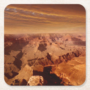 Grand Canyon Square Paper Coaster