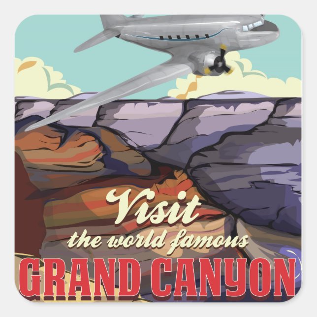Grand Canyon Square Sticker (Front)