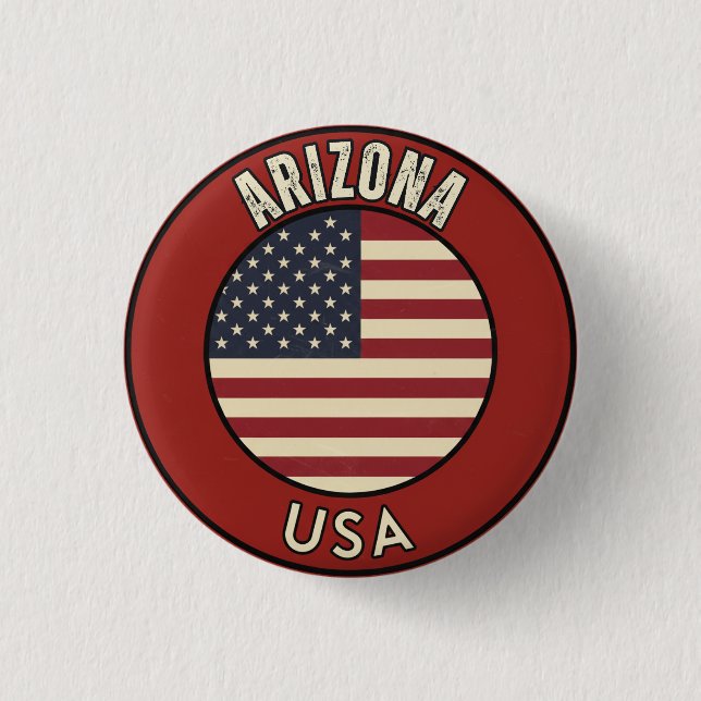 Grand Canyon State - Arizona Adventure Button (Front)