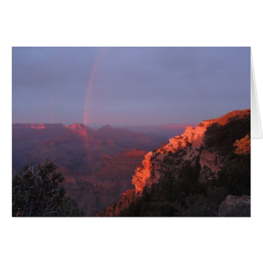 Grand Canyon Sunset Rainbow Cards (Front Horizontal)