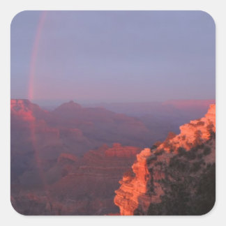 Grand Canyon Sunset Rainbow Square Sticker