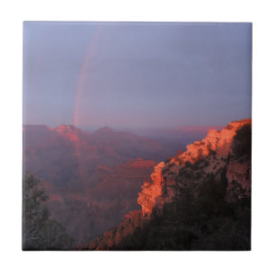 Grand Canyon Sunset Rainbow Tile