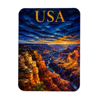 Grand Canyon Sunset Souvenier Magnet