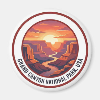 Grand Canyon Sunset Travel Magnet