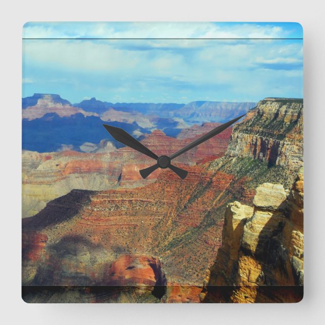 Grand Canyon too Square Wall Clock (Front)