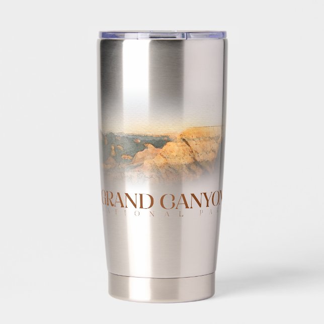 Grand Canyon Tumbler, National Park Travel Mug Insulated Tumbler (Front)