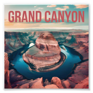 Grand Canyon USA vintage Photo Print