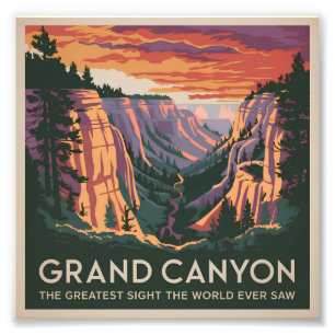 Grand Canyon USA vintage Photo Print