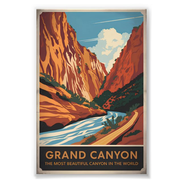 Grand Canyon vintage Photo Print (Front)